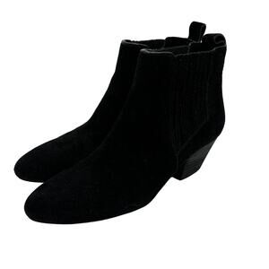 Splendid Women's Size 7.5 Suede Chelsea Ankle Booties Boots Almond Toe